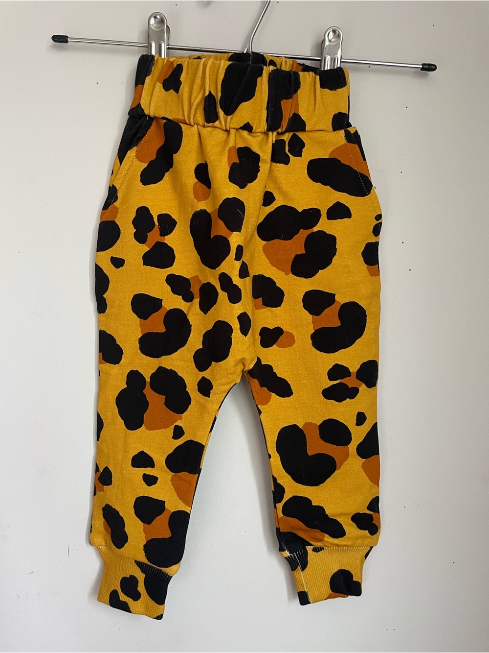 Organic Cotton Hugo Loves Tiki Kids Leopard-Print drop crotch Joggers NWT 12-18m